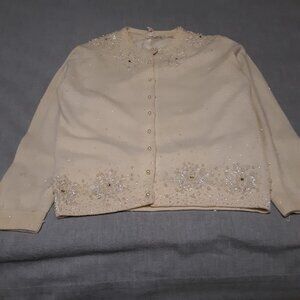 Sequin/Pearl beaded cardigan sweather